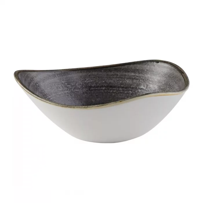 Churchill Stonecast Raw Lotus Bowls Black 178mm (Pack of 12) - Image 4
