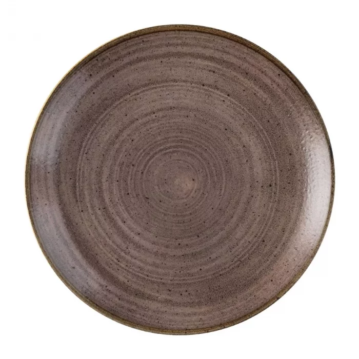 Churchill Stonecast Raw Evolve Coupe Plates Brown 219mm (Pack of 12) - Image 1