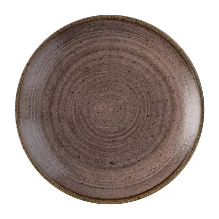 Churchill Stonecast Raw Evolve Coupe Plates Brown 165mm (Pack of 12) - Image 1