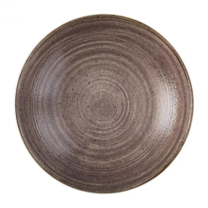 Churchill Stonecast Raw Coupe Bowls Brown 184mm (Pack of 12) - Image 1