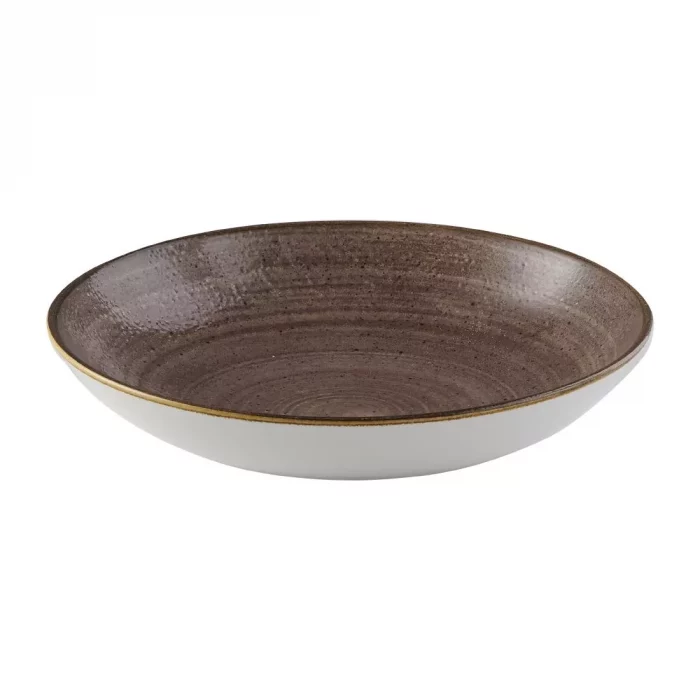 Churchill Stonecast Raw Coupe Bowls Brown 184mm (Pack of 12) - Image 3