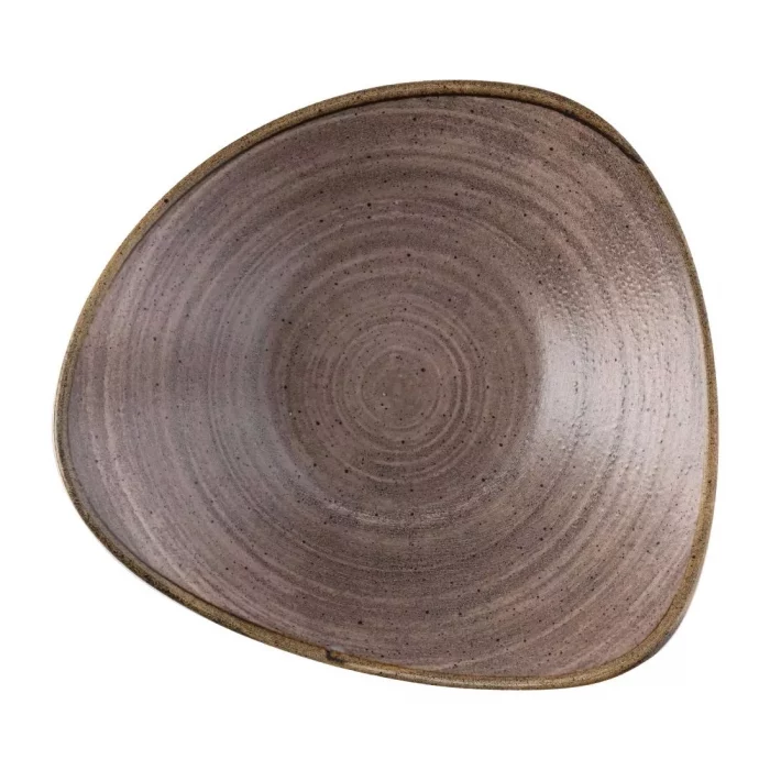 Churchill Stonecast Raw Lotus Bowl Brown 229mm (Pack of 12) - Image 1