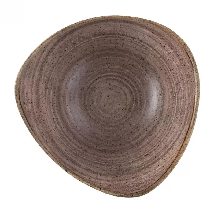 Churchill Stonecast Raw Lotus Bowls Brown 178mm (Pack of 12) - Image 1