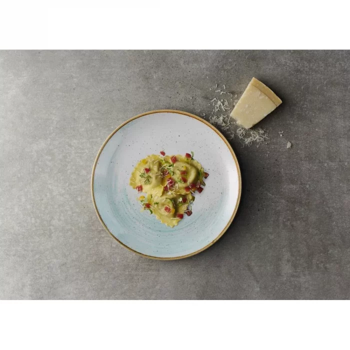 Churchill Stonecast Accents Evolve Coupe Plate Duck egg 260mm (Pack of 12) - Image 2