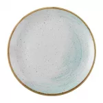 Churchill Stonecast Accents Evolve Coupe Plate Duck egg 260mm (Pack of 12)