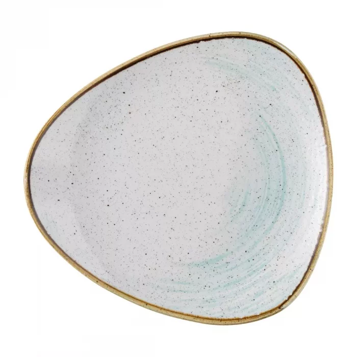 Churchill Stonecast Accents Lotus Plate Duck egg 229mm (Pack of 12) - Image 1