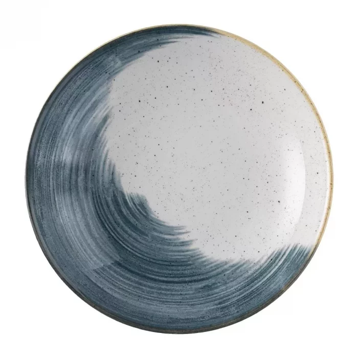 Churchill Stonecast Accents Evolve Coupe Bowl Blueberry 248mm (Pack of 12) - Image 1