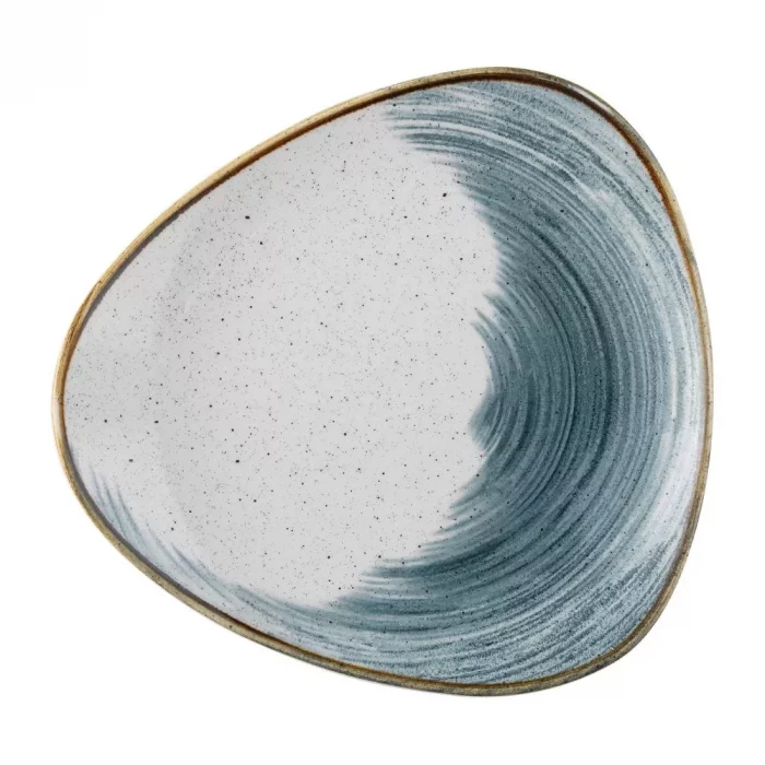 Churchill Stonecast Accents Lotus Plate Blueberry 229mm (Pack of 12) - Image 1