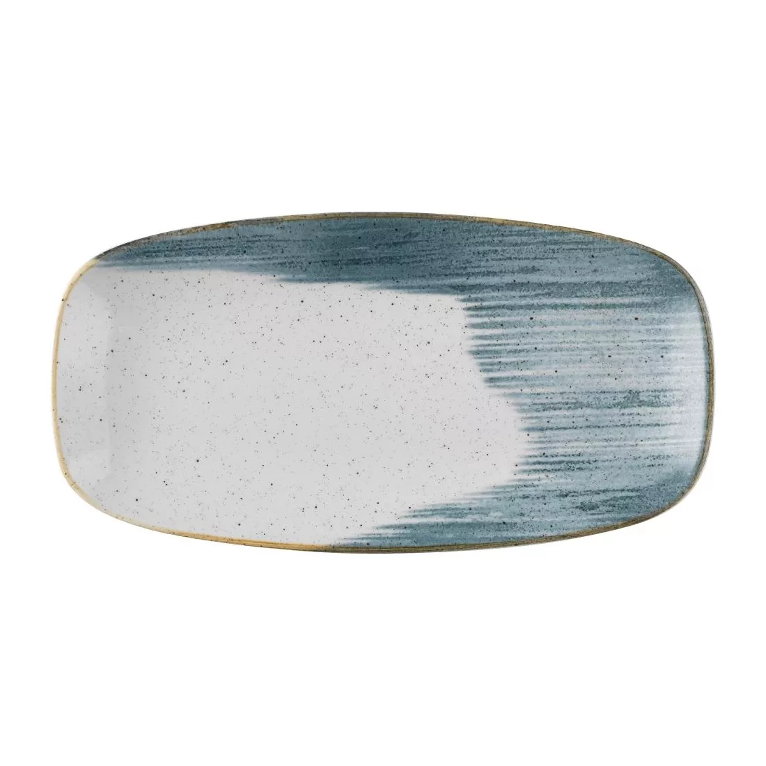 fs878_primary.jpg Churchill Stonecast Accents Chefs Oblong Plate Blueberry 287x152mm (Pack of 12) - Image 1