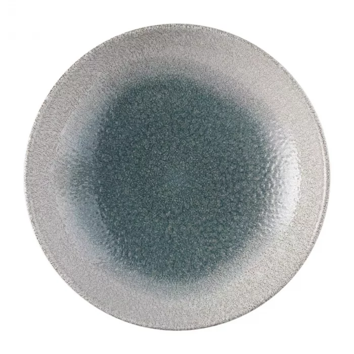 Churchill Raku Duo Agate Evolve Coupe Plate Topaz 260mm (Pack of 12) - Image 1