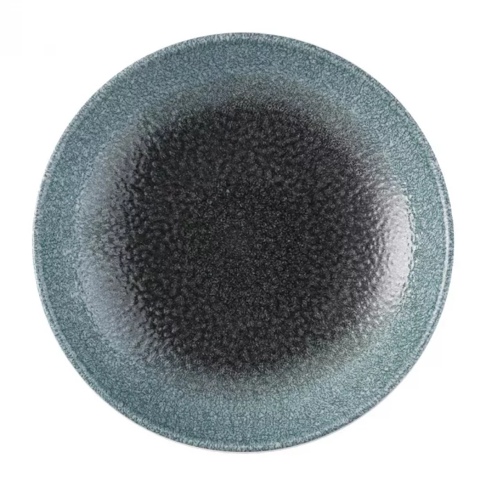 Churchill Raku Duo Deep Coupe Plate Topaz Quartz 239mm (Pack of 12) - Image 1