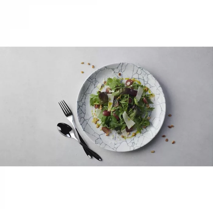 Churchill Studio Prints Kintsugi Pearl Evolve Coupe Plate Grey 219mm (Pack of 12) - Image 3