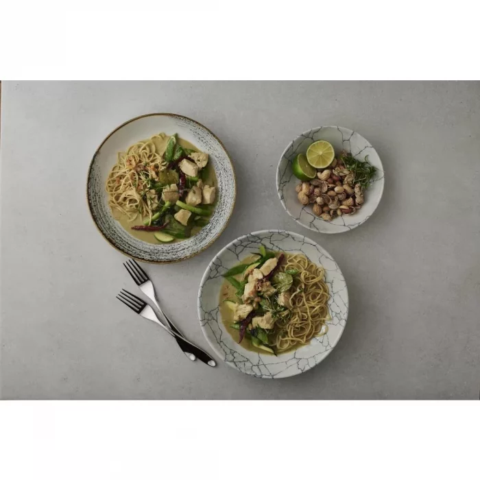 Churchill Studio Prints Kintsugi Pearl Evolve Coupe Bowl Grey 184mm (Pack of 12) - Image 3