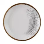Churchill Studio Prints Homespun Accents Jasper Evolve Coupe Plate Grey 165mm (Pack of 12)