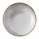 Churchill Studio Prints Homespun Accents Jasper Evolve Coupe Bowl Grey 248mm (Pack of 12)