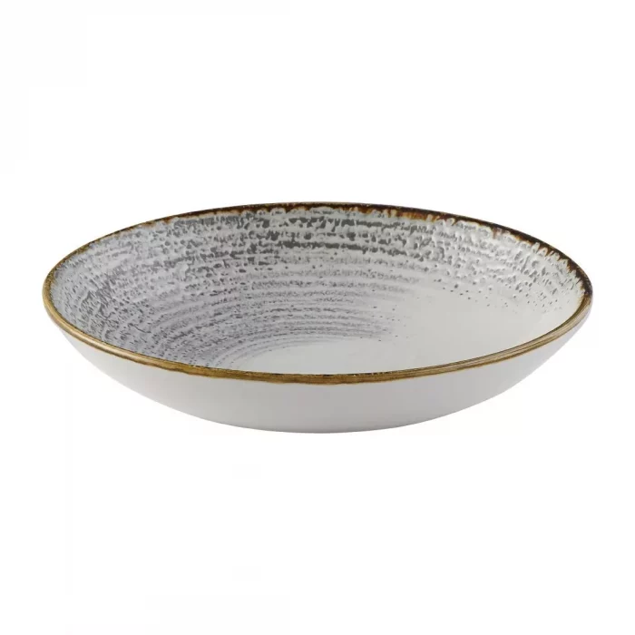 Churchill Studio Prints Homespun Accents Jasper Evolve Coupe Bowl Grey 248mm (Pack of 12) - Image 5