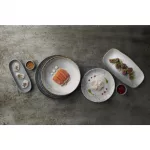 Churchill Studio Prints Homespun Accents Jasper Chefs Oblong Plate Grey 287x152mm (Pack of 12) - Image 2