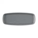 Churchill Emerge Seattle Grey Oblong Plates 254x77mm (Pack of 6)