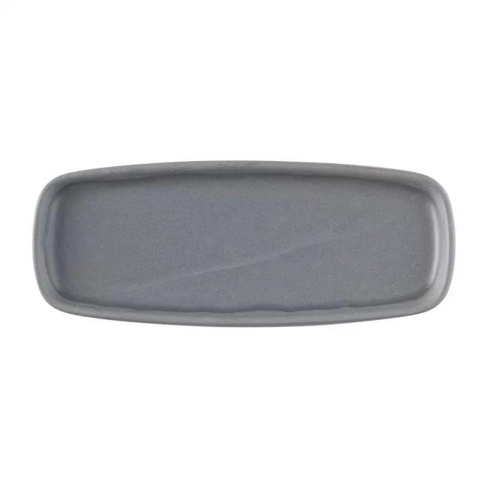 Churchill Emerge Seattle Grey Oblong Plates 254x77mm (Pack of 6) - Image 1