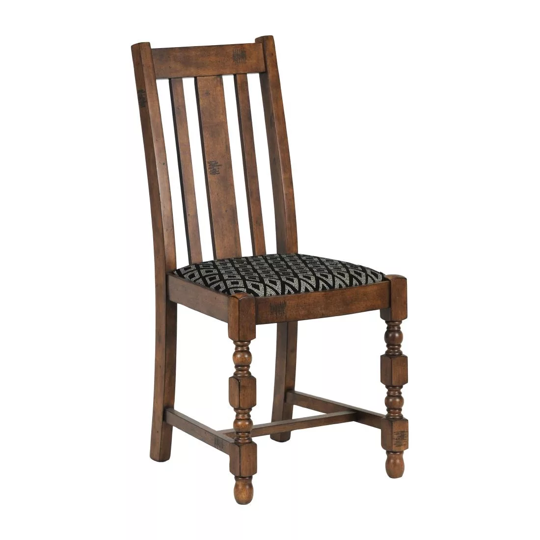 ft409_new21-2.jpg Mayfair Dining Chair with Black Diamond Padded Seat (Pack of 2) - Image 1