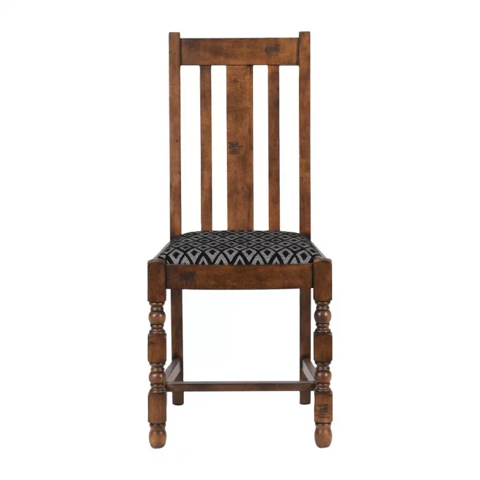 Mayfair Dining Chair with Black Diamond Padded Seat (Pack of 2) - Image 3
