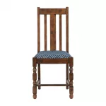 Mayfair Dining Chair with Blue Diamond Padded Seat (Pack of 2) - Image 3