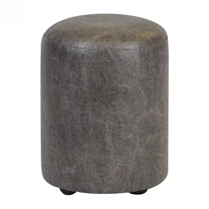 Cylinder Faux Leather Bar Stool Ash (Pack of 2) - Image 1