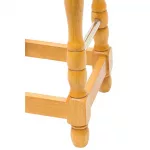 Classic Soft Oak High Bar Stool with Green Diamond Seat (Pack of 2) - Image 2