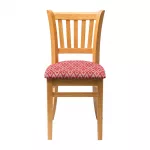 Manhattan Soft Oak Dining Chair with Red Diamond Padded Seat (Pack of 2) - Image 2