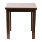 Kendal Square Dining Table Dark Wood 700x700mm - Image 2