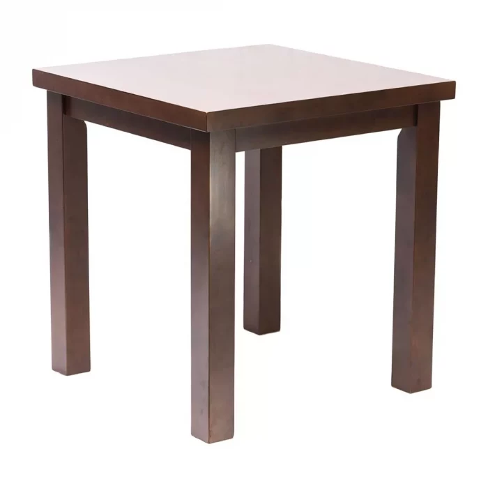 Kendal Square Dining Table Dark Wood 700x700mm - Image 1