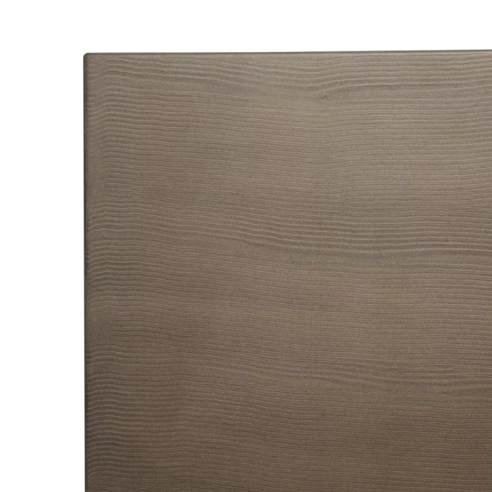 Bolero Complete Outdoor Aluminium Table 120x76x76cm - Dark Wood Effect Finish - Image 5