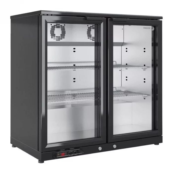 Fagor EERM Series Back Bar Cooler 2 Door Black EERM-2 - Image 1