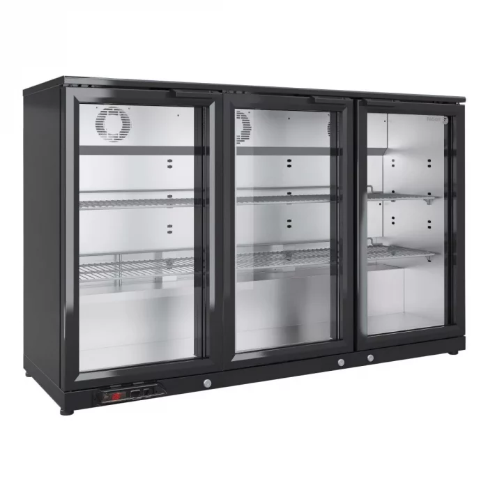 Fagor EERM Series Back Bar Cooler 3 Door Black EERM-3 - Image 1