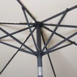 Bolero Seville Round Parasol 3m Diameter Cream - Image 4