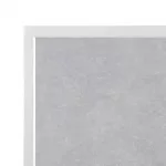 Bolero Light Grey Stone Effect Outdoor Tempered Glass Table Top White Trim 700mm - Image 3