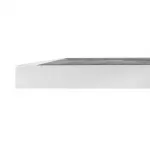 Bolero Dark Stone Effect Outdoor Tempered Glass Table Top White Trim - 700mm - Image 4