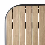 Bolero Santorini Rectangular Table Wood Effect 1400mm - Image 4