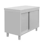 Vogue Standing Floor Cupboard Stainless Steel 900x1200x600mm - Image 3