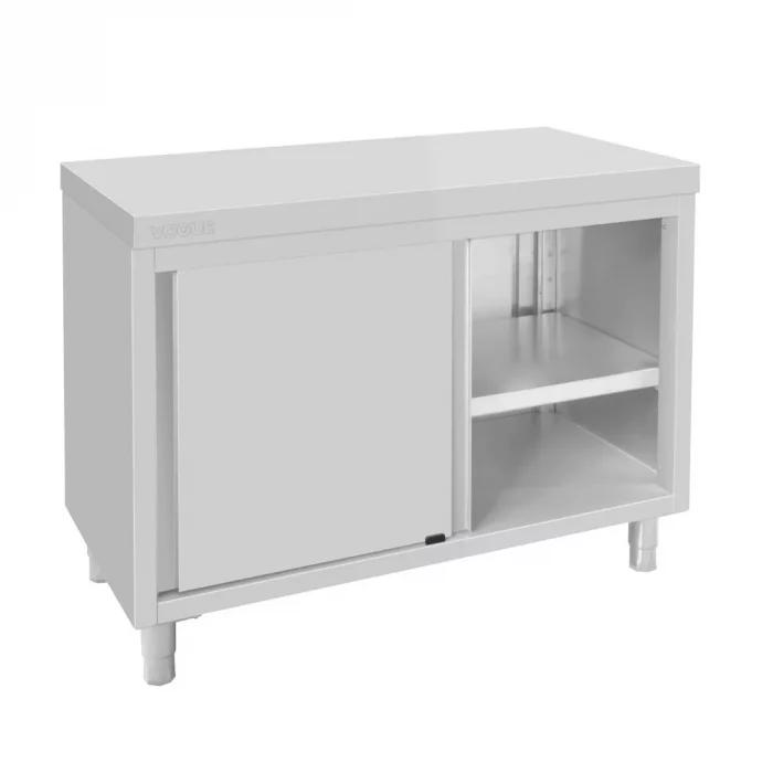 Vogue Standing Floor Cupboard Stainless Steel 900x1200x600mm - Image 5