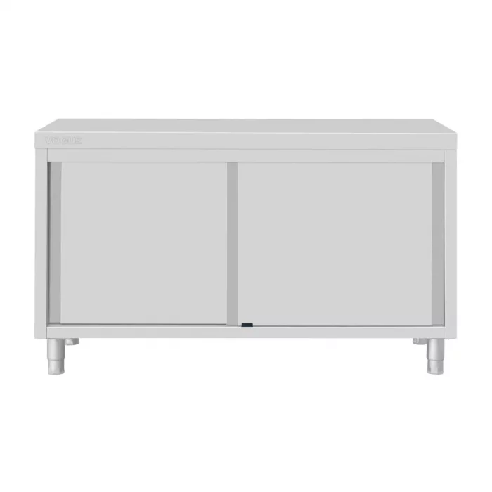 Vogue Standing Floor Cupboard Stainless Steel 900x1500x600mm - Image 3