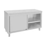 Vogue Standing Floor Cupboard Stainless Steel 900x1500x600mm - Image 4