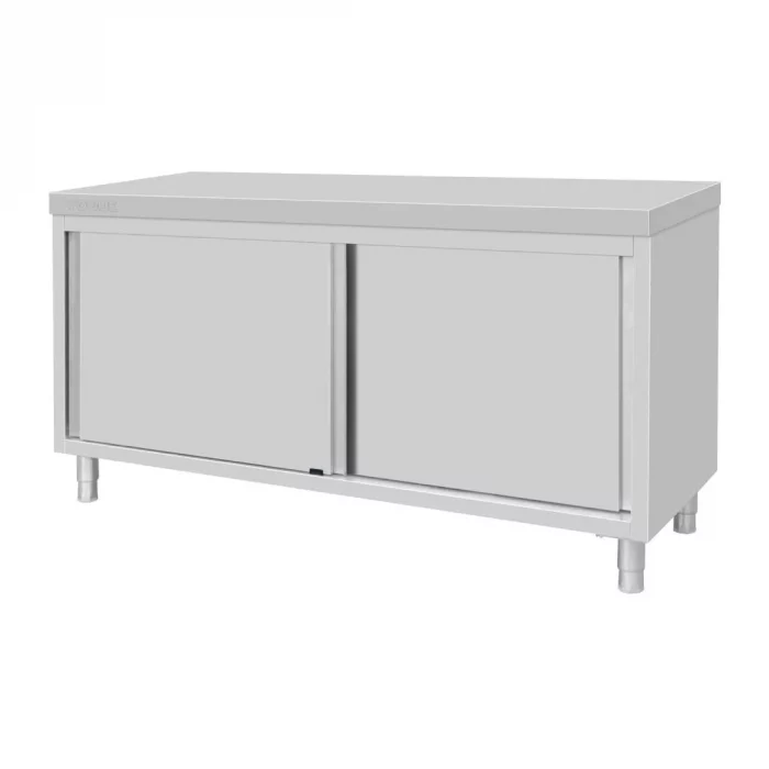 Vogue Standing Floor Cupboard Stainless Steel 900x1800x600mm - Image 1