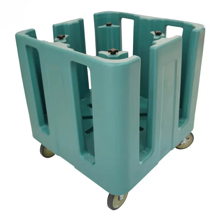 Cambro Compact Adjustable Dish Caddy Slate Blue - Image 1