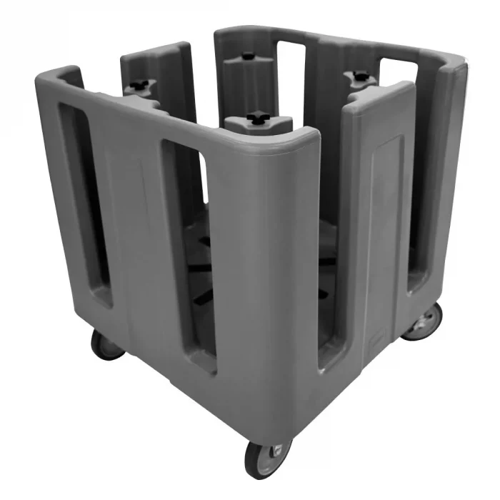 Cambro Compact Adjustable Dish Caddy Black - Image 1