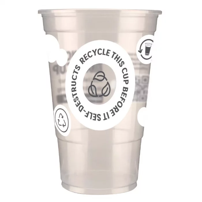 eGreen Printed TWOinONE Flexy Pint Glass CE Marked to Brim (Pack of of 1000) - Image 1