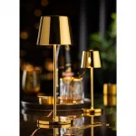 Utopia Bermuda LED Cordless Table Lamp 320mm Gold (Pack of 6) - Image 3