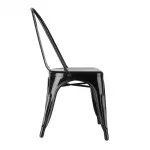Bolero Bistro Steel Side Chairs Black (Pack of 4) - Image 5