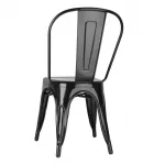 Bolero Bistro Steel Side Chairs Black (Pack of 4) - Image 6