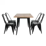 Bolero Bistro Steel Side Chairs Black (Pack of 4) - Image 9